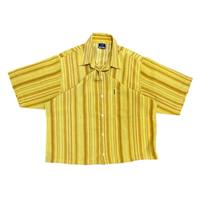 Uniqlo Streetwear Y2K Casual shirt Pria yellow photo 1