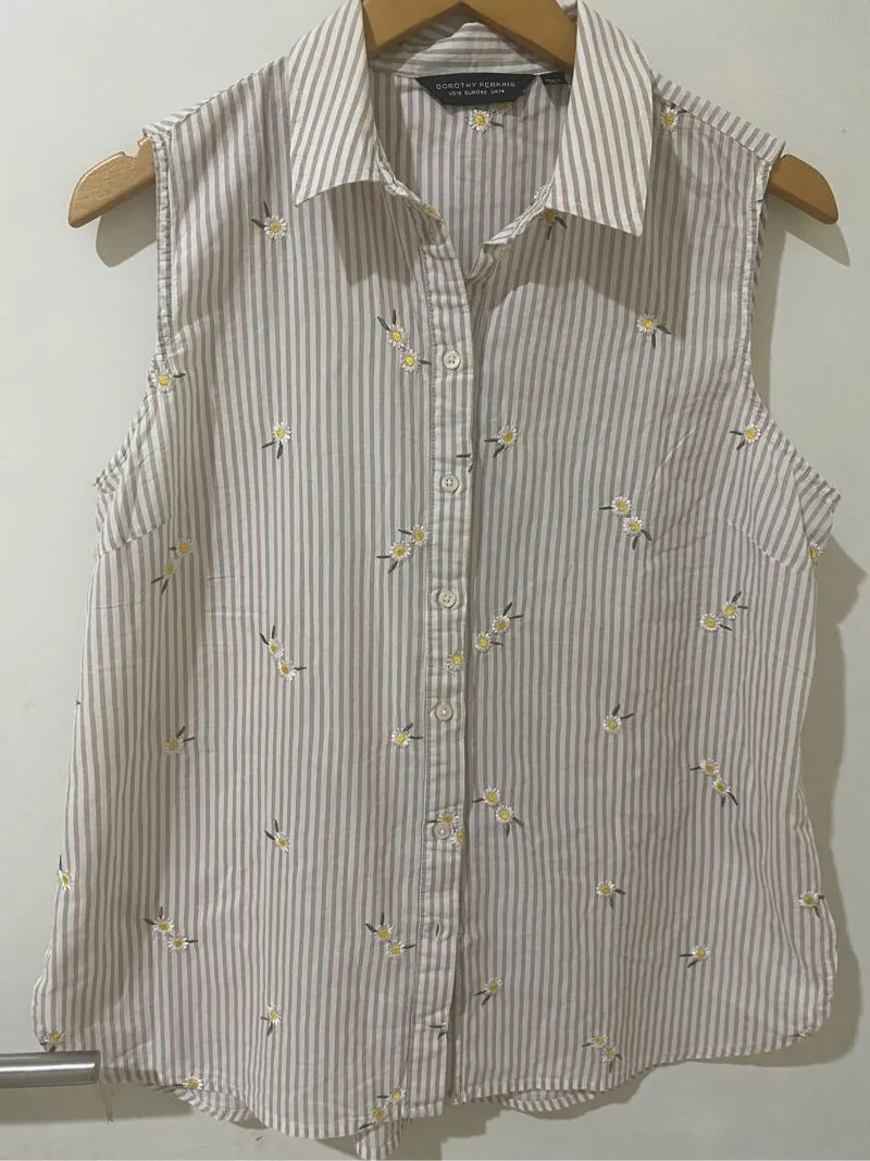 Vintage Shirt Wanita white photo 1