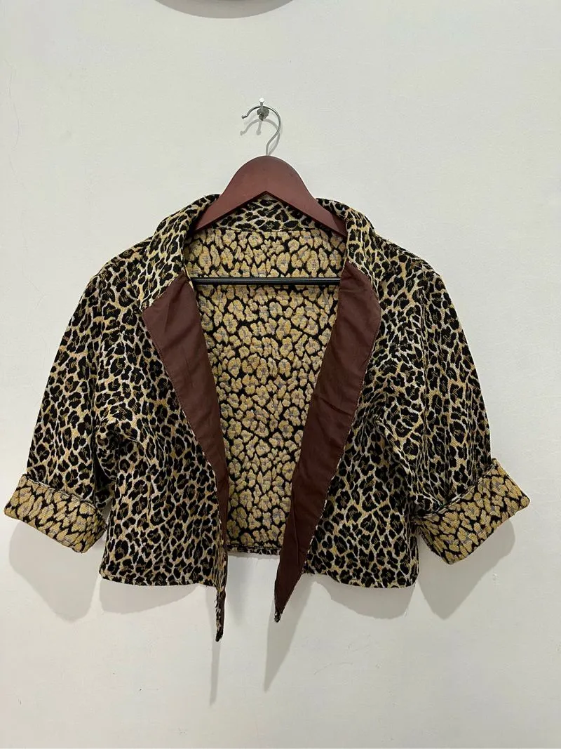 Casual Reworked Blazer Wanita multicolor photo 1