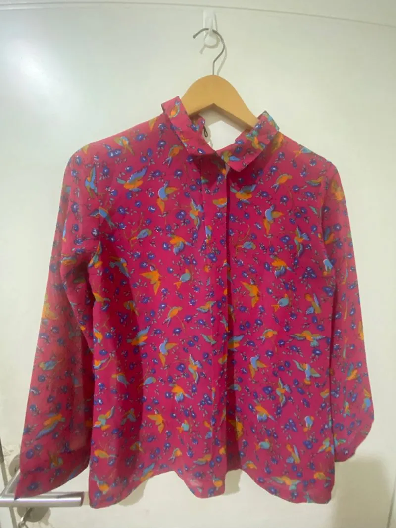 Vintage Shirt Wanita pink photo 1