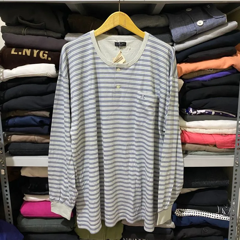 CELINE Casual T-shirt Pria white blue photo 1