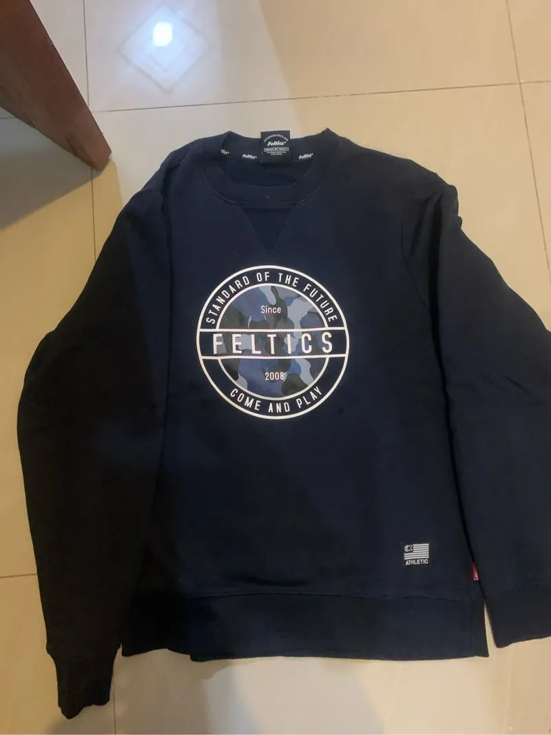 Feltics Streetwear Casual Sweater Pria navy photo 1