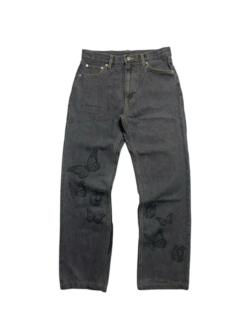 Japanese brand Y2K Jeans Pria gray photo 1