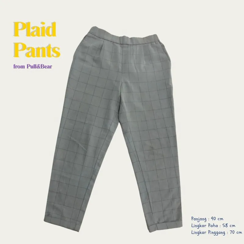 Pull & Bear Minimalist Casual Casual trouser Wanita gray photo 1