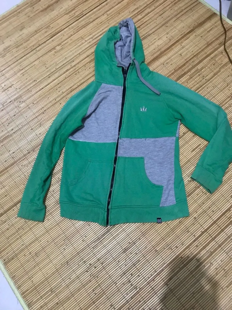 Emo Minimalist Hoody Pria green gray photo 1