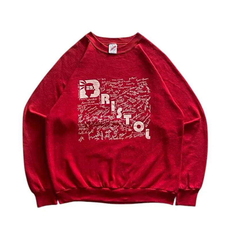 Jerzees Vintage Y2K Sweater Pria red photo 1