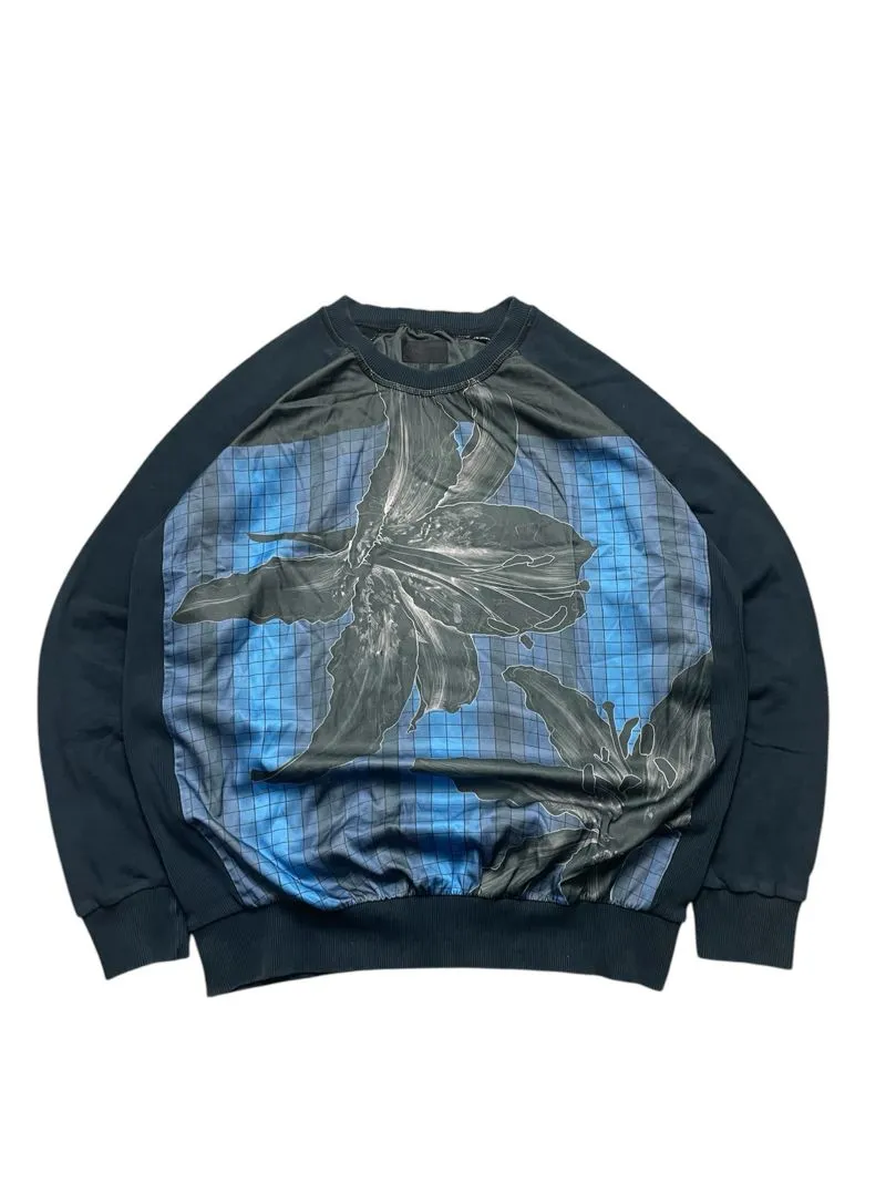 Japanese brand Luxury Futurist Sweatshirt Pria blue photo 1