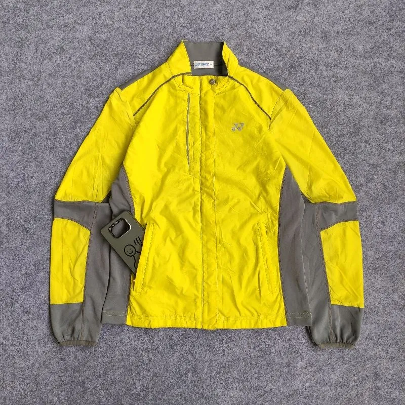 Yonex Sportswear Windbreaker Pria gray yellow photo 1
