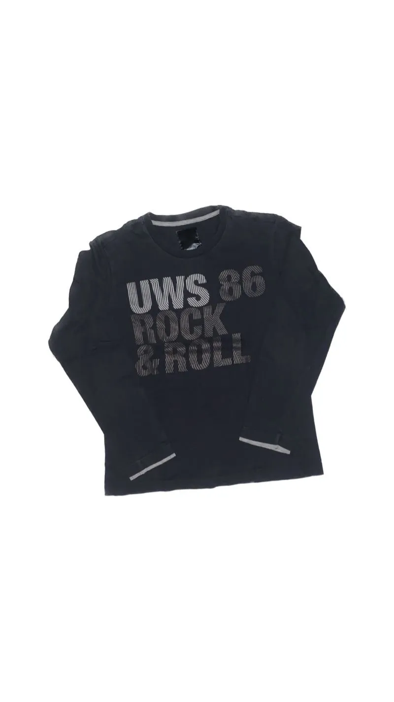 Streetwear Y2K Shirt Wanita navy gray photo 1