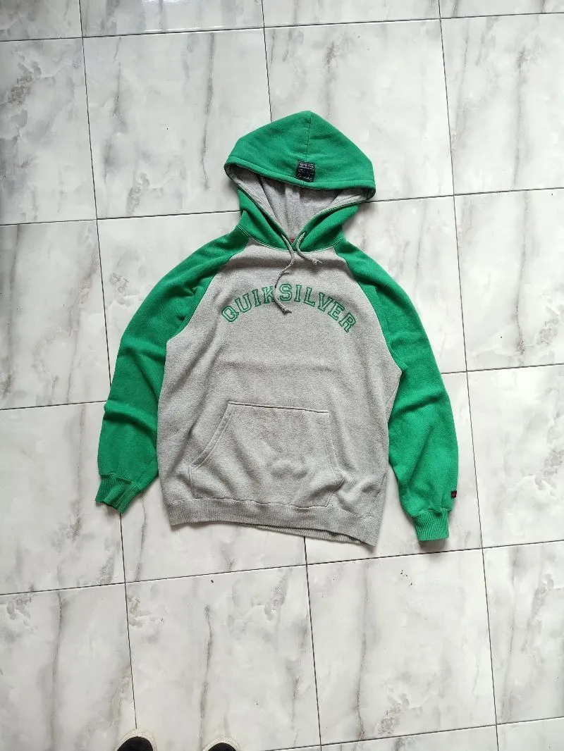 Quiksilver Y2K Skater Hoody Pria green gray photo 1
