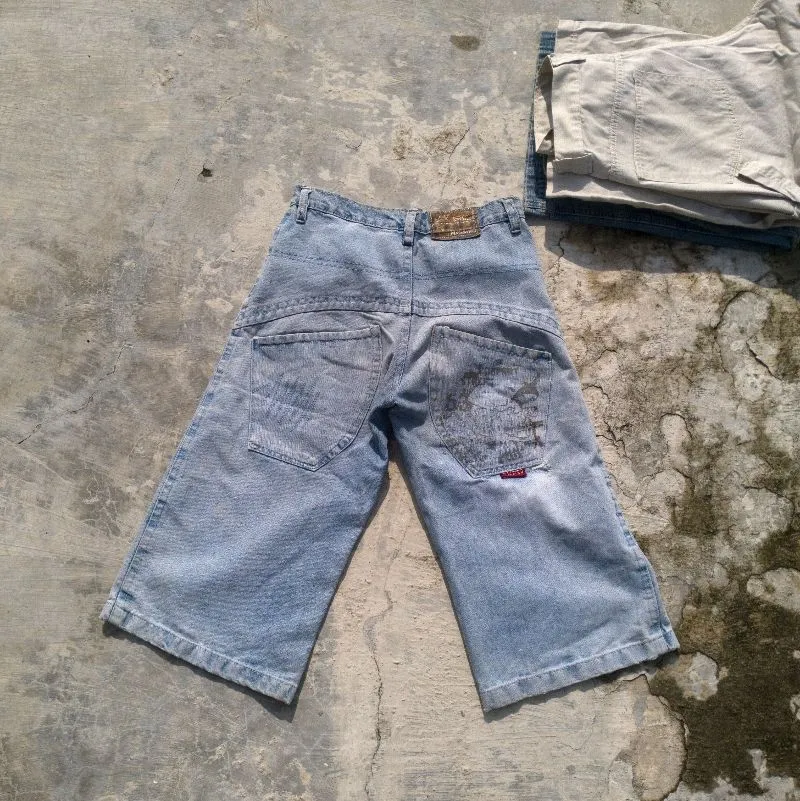 Streetwear Casual Short Pria white blue photo 1