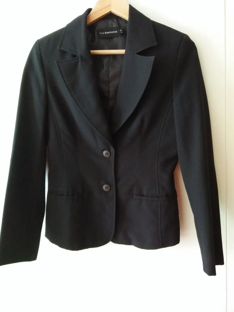 Executive Luxury Casual Blazer Wanita black photo 1