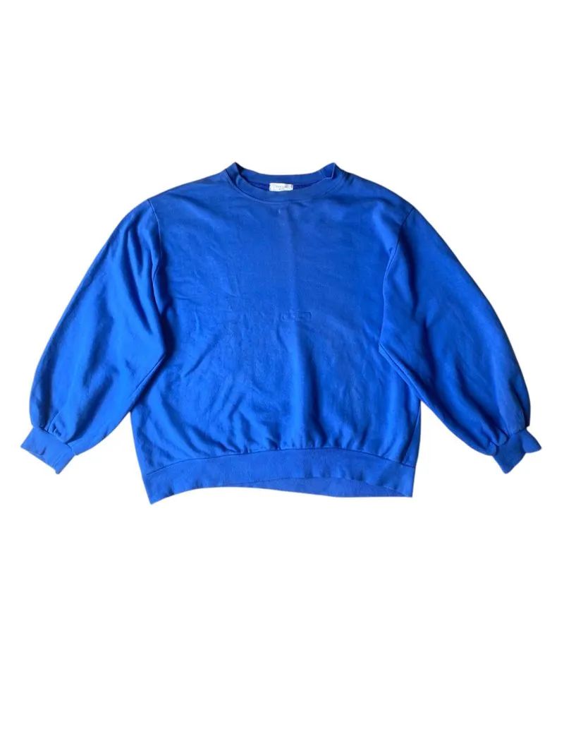 Vintage Casual Sweatshirt Pria blue photo 1