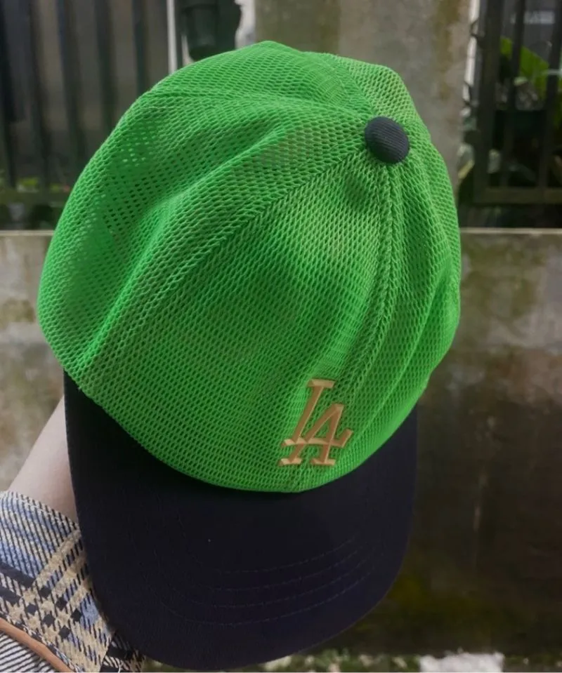 MLB Y2K Casual Hat Kids green blue photo 1