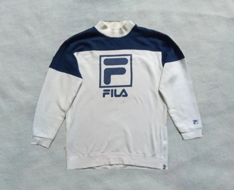 Fila Streetwear Capes & poncho Pria white blue photo 1