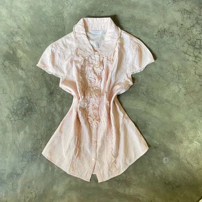 Japanese brand Grunge Fairy Shirt Wanita pink photo 1