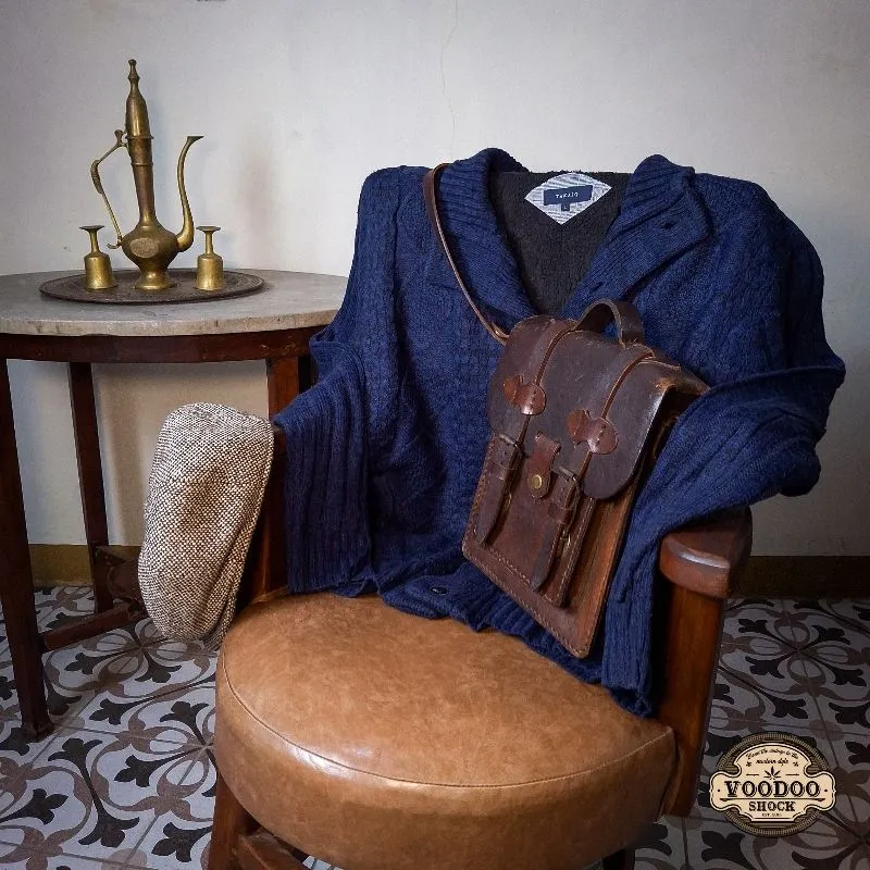 Japanese brand Casual Cardigan Pria navy photo 1