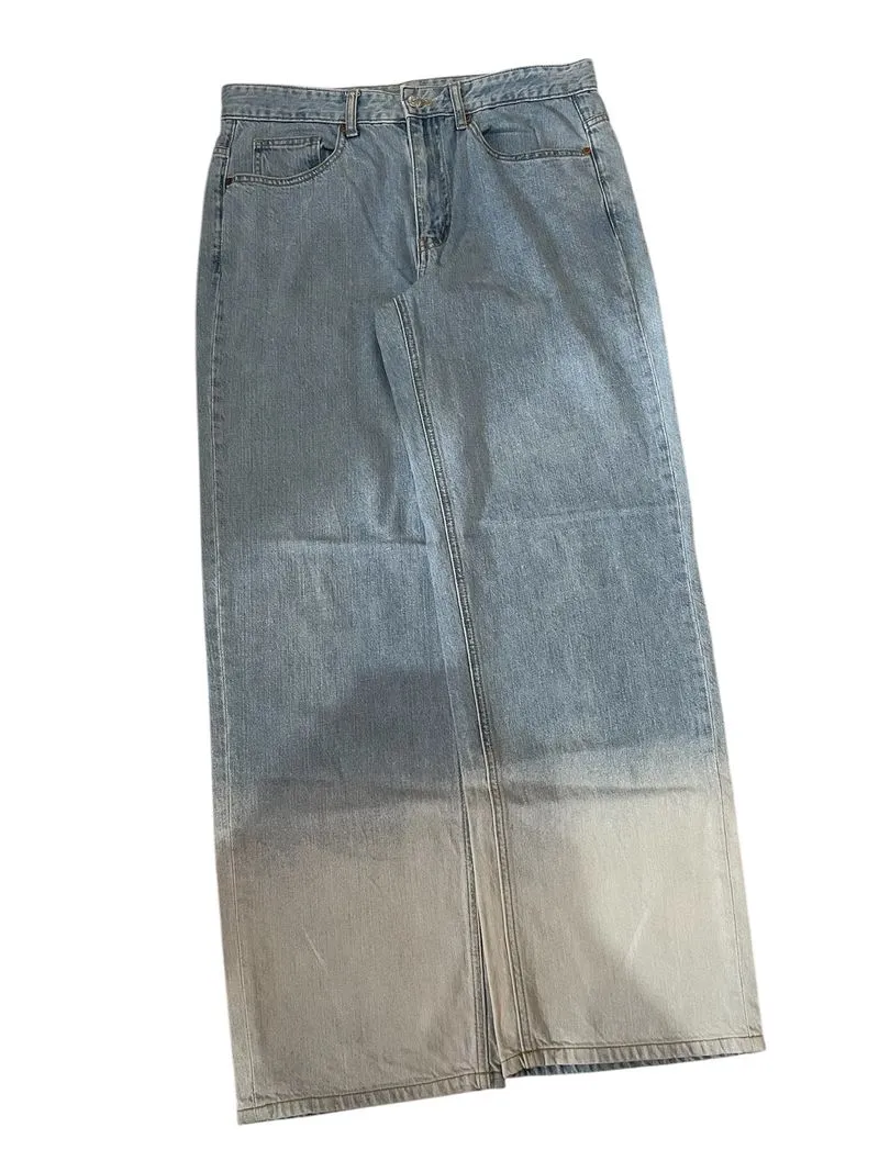 Japanese brand Streetwear Y2K Jeans Pria black photo 1