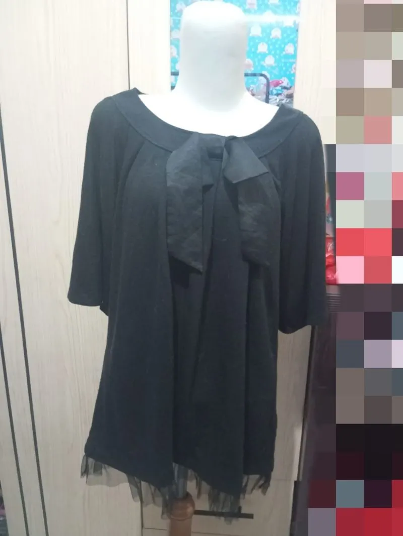 Vintage Babydoll dress Wanita black photo 1