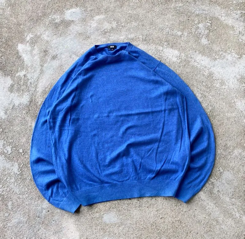Uniqlo Casual Sweatshirt Pria blue photo 1
