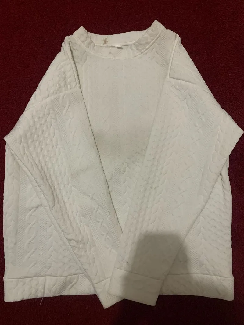 Vintage Y2K Sweatshirt Wanita white photo 1