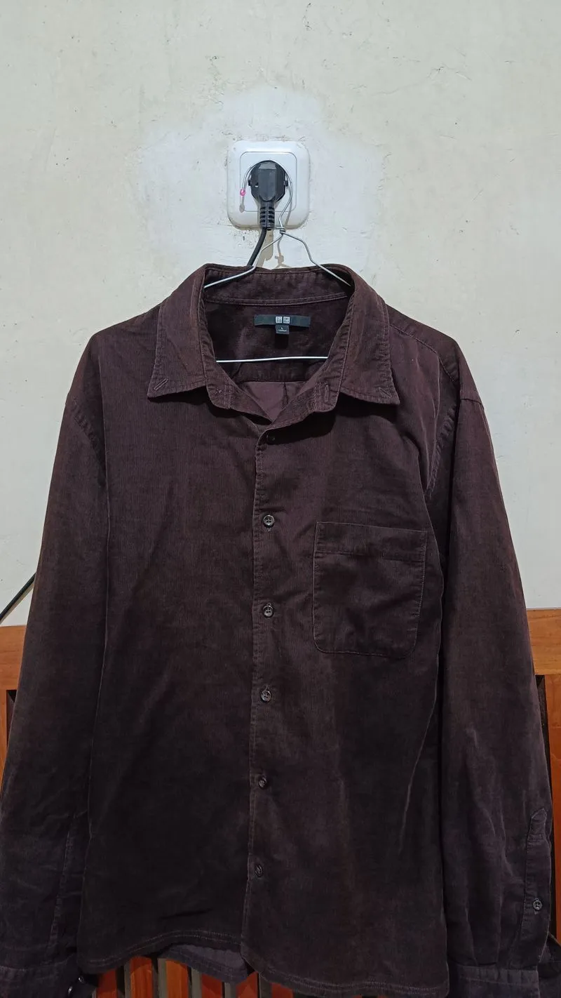 Uniqlo Streetwear Casual Casual shirt Pria brown photo 1