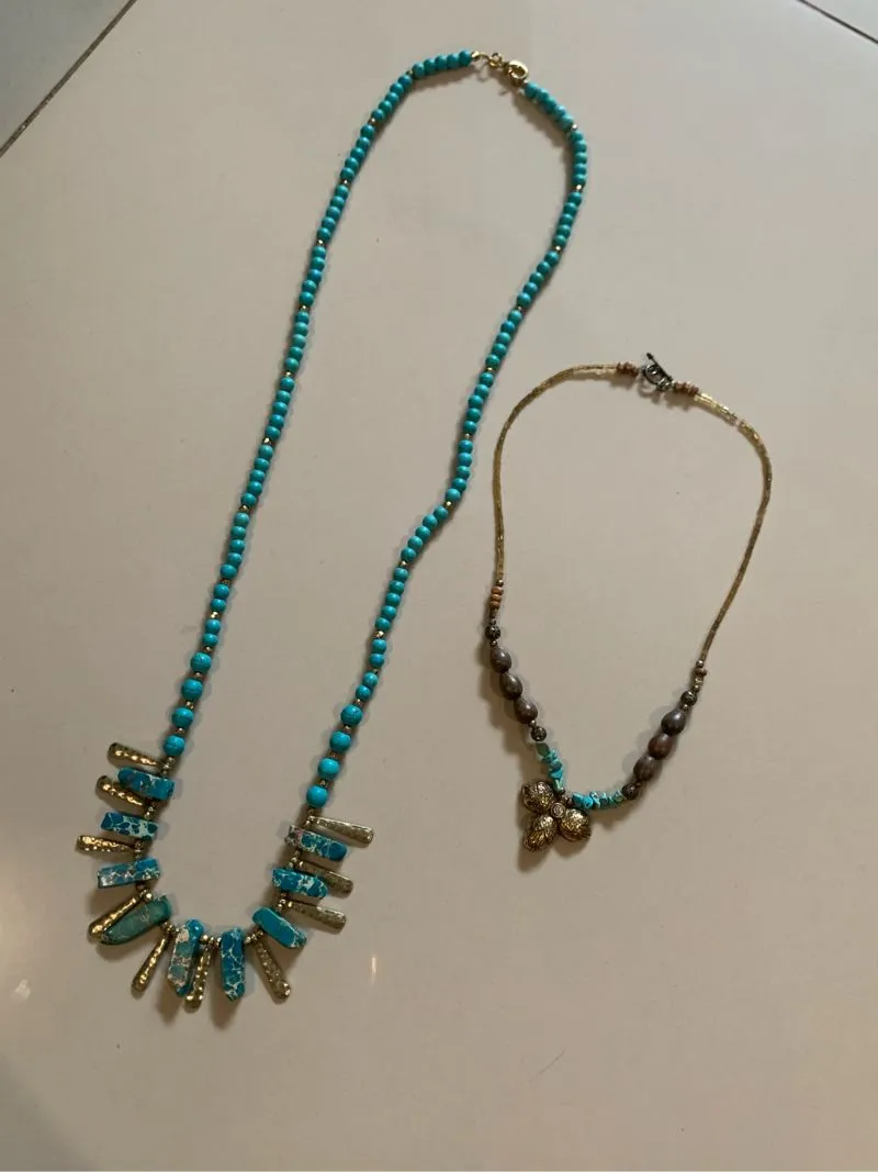 Vintage Jewellery Wanita green blue photo 1