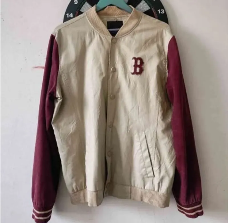Sportswear Casual Windbreaker Pria white red photo 1