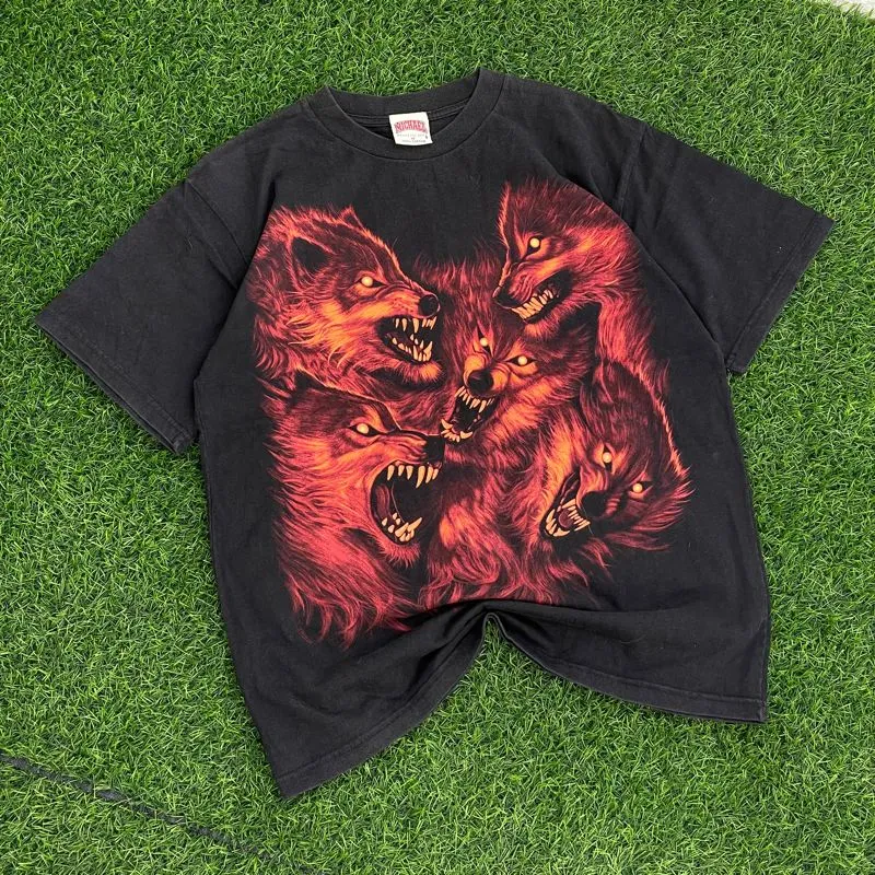 Vintage Streetwear T-shirt Pria black photo 1