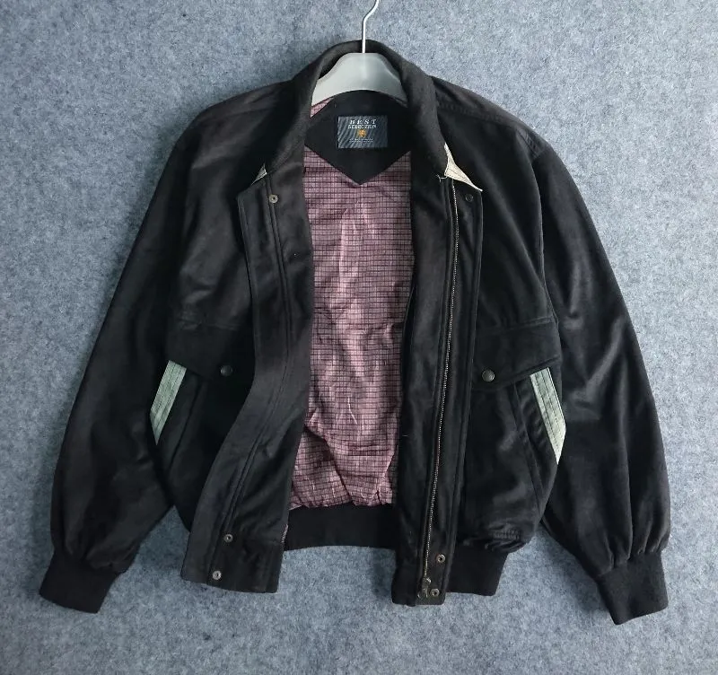 Vintage Y2K Harrington jacket Pria black photo 1