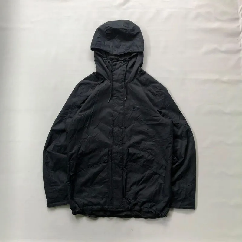 Oakley Streetwear Casual Windbreaker Pria navy black photo 1
