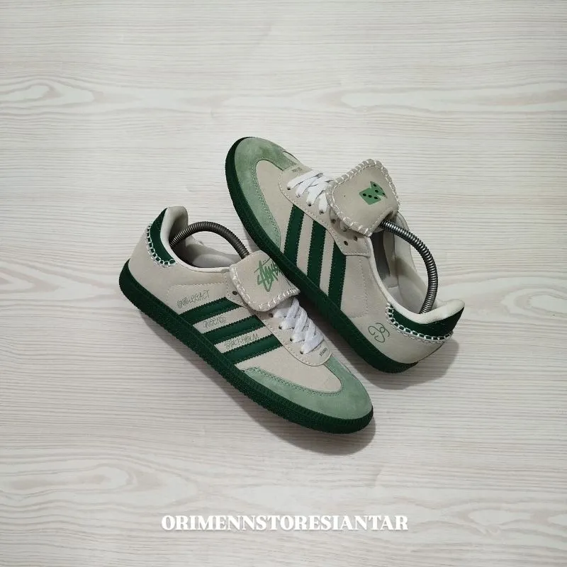 Adidas Casual Sneakers Pria green cream photo 1
