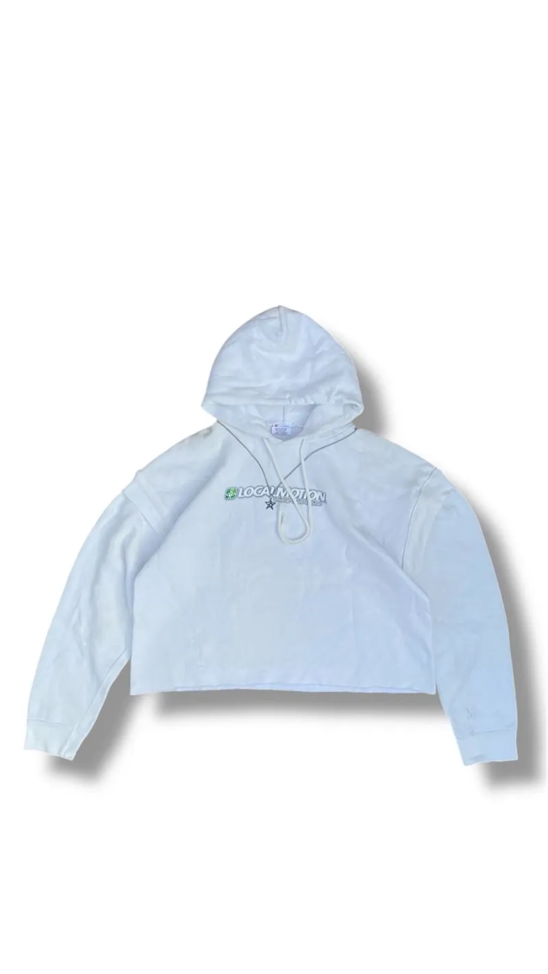 Streetwear Y2K Hoody Wanita white photo 1