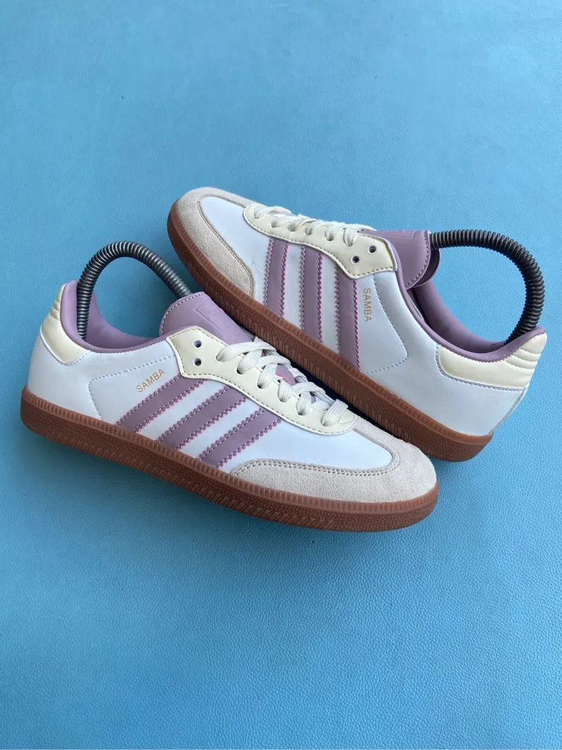 Adidas Casual Sneakers Wanita purple white photo 1