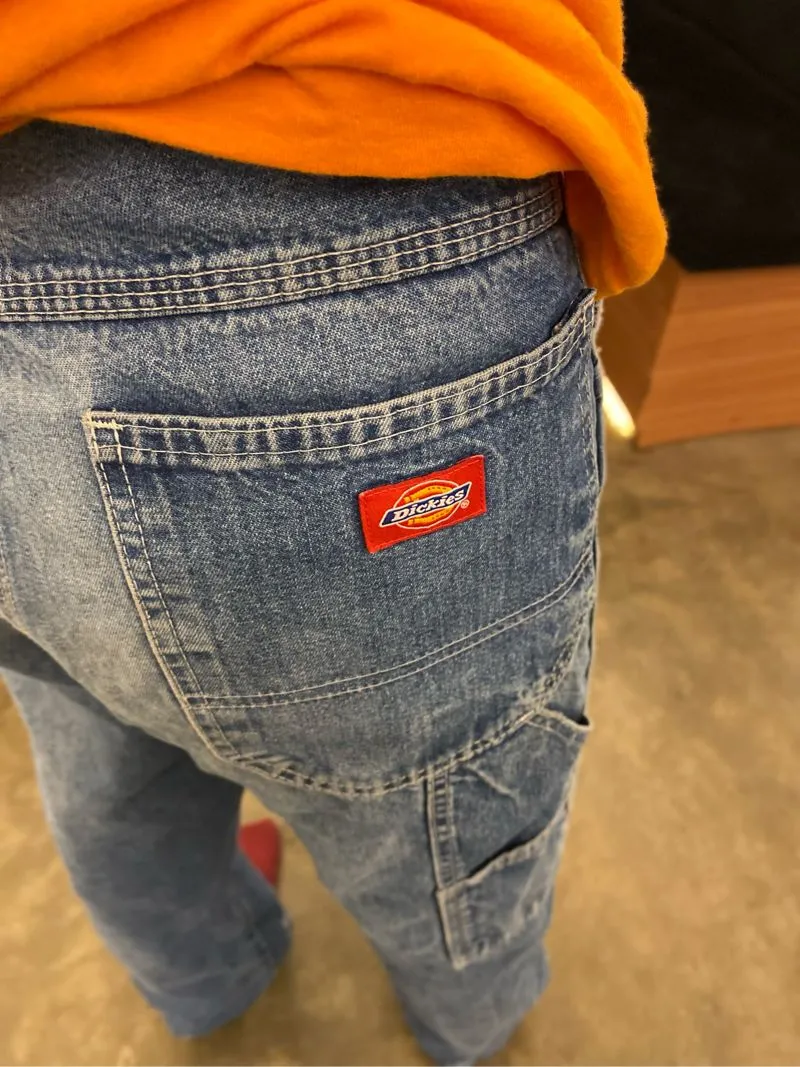 Dickies Vintage Streetwear Jeans Pria black blue photo 1