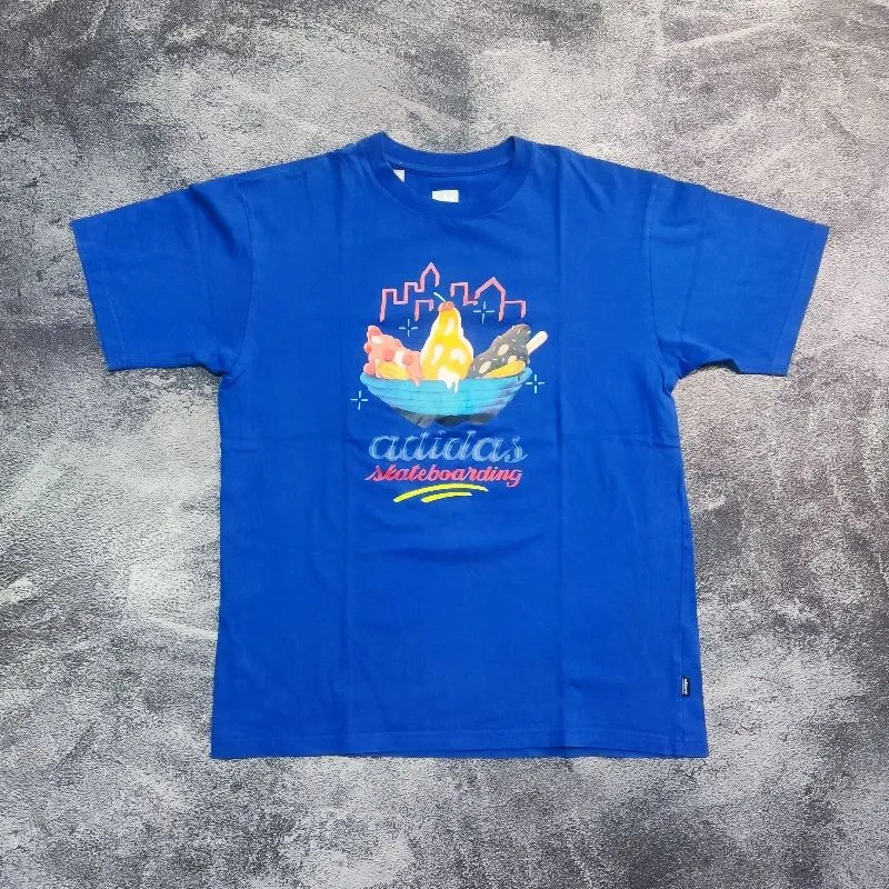Adidas Streetwear T-shirt Pria blue photo 1