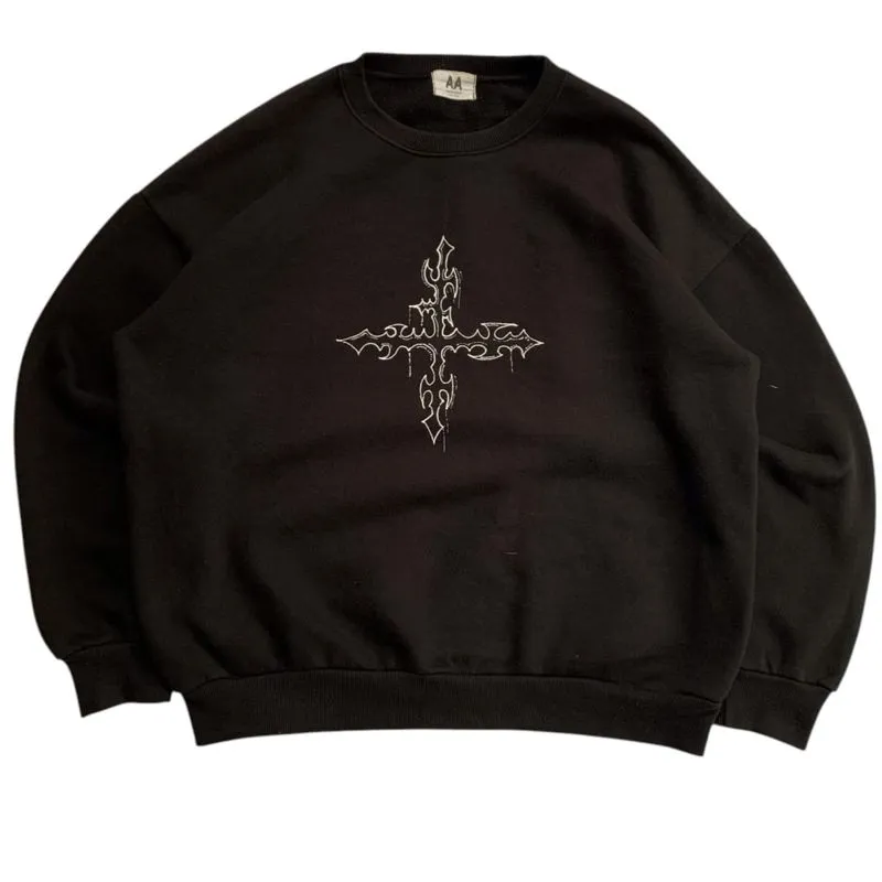 Japanese brand Goth Reworked Sweater Pria black photo 1