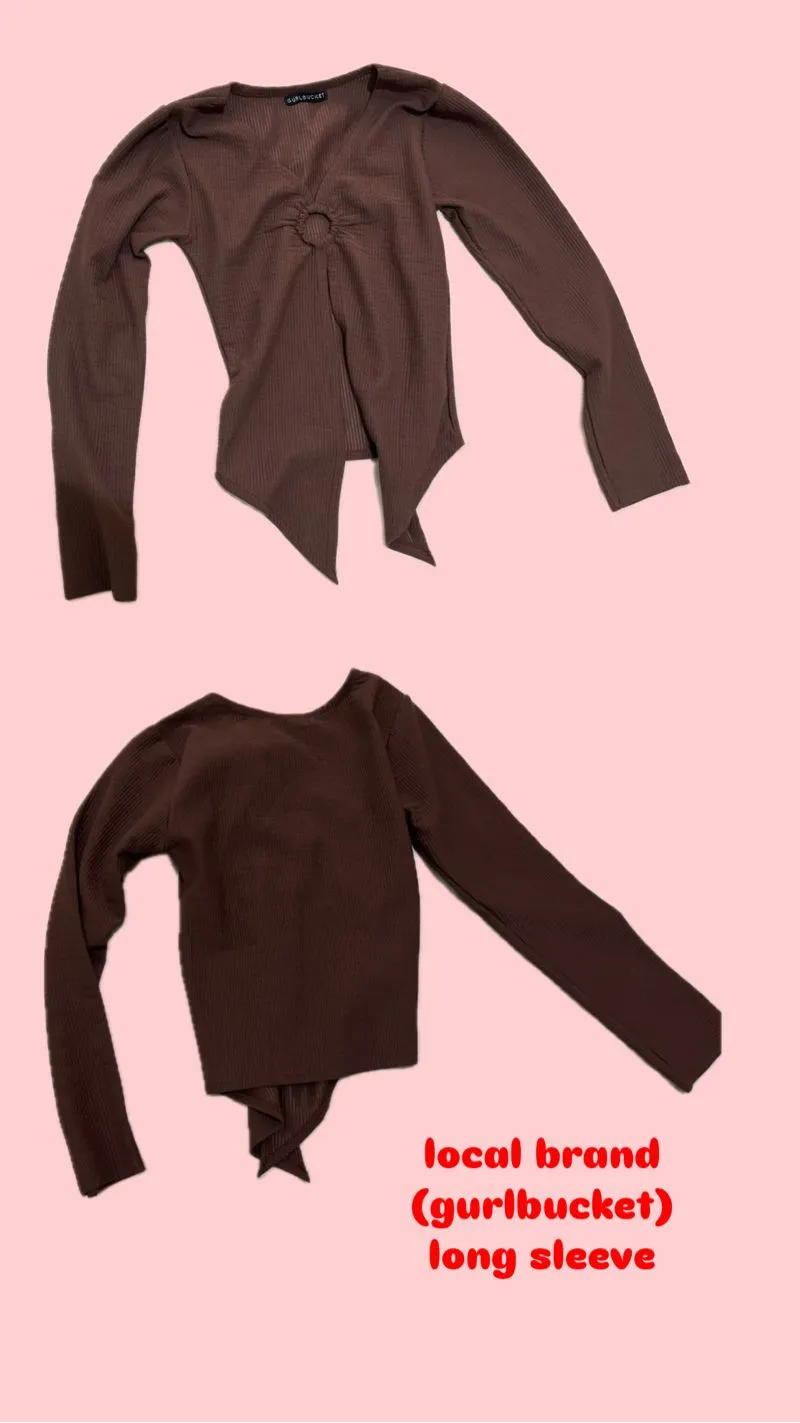 Casual Sweatshirt Wanita brown photo 1