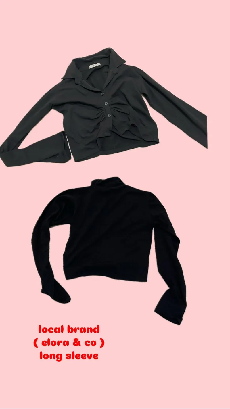 Casual Crop top Wanita black photo 1