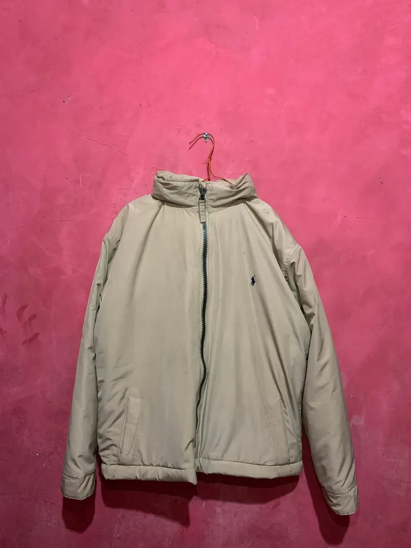 Polo Ralph Lauren Gorpcore Casual Windbreaker Pria khaki cream photo 1