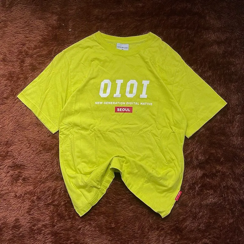 Oioi Grunge Indie T-shirt Pria green photo 1