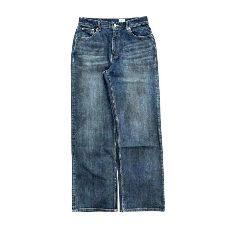 Vintage Streetwear Jeans Pria blue photo 1