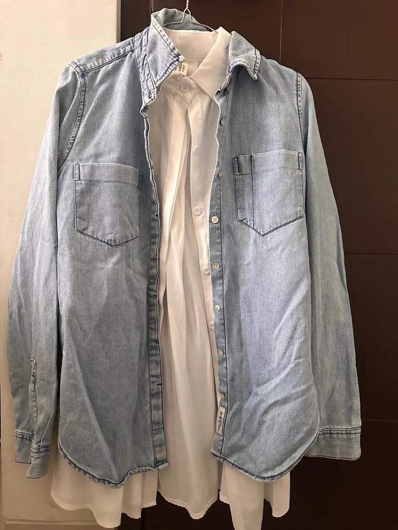Pull & Bear Casual Blouse Wanita blue photo 1