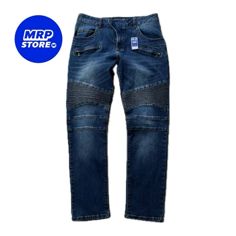 Vintage Streetwear Jeans Pria blue photo 1