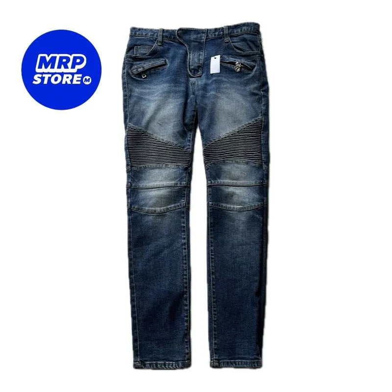 Balmain Vintage Streetwear Jeans Pria blue photo 1
