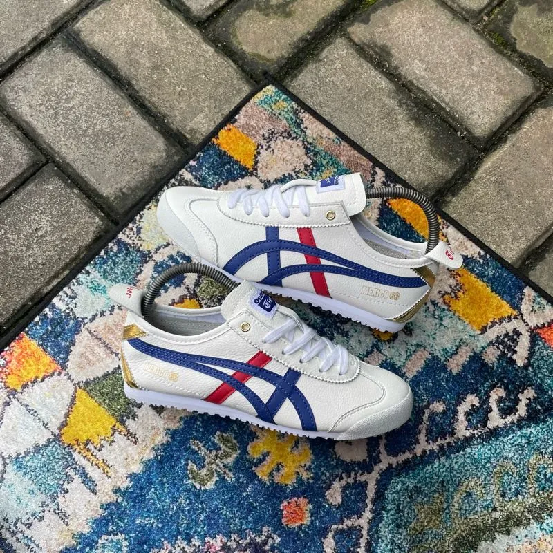 Onitsuka Tiger Indie Casual Sneakers Wanita white blue photo 1