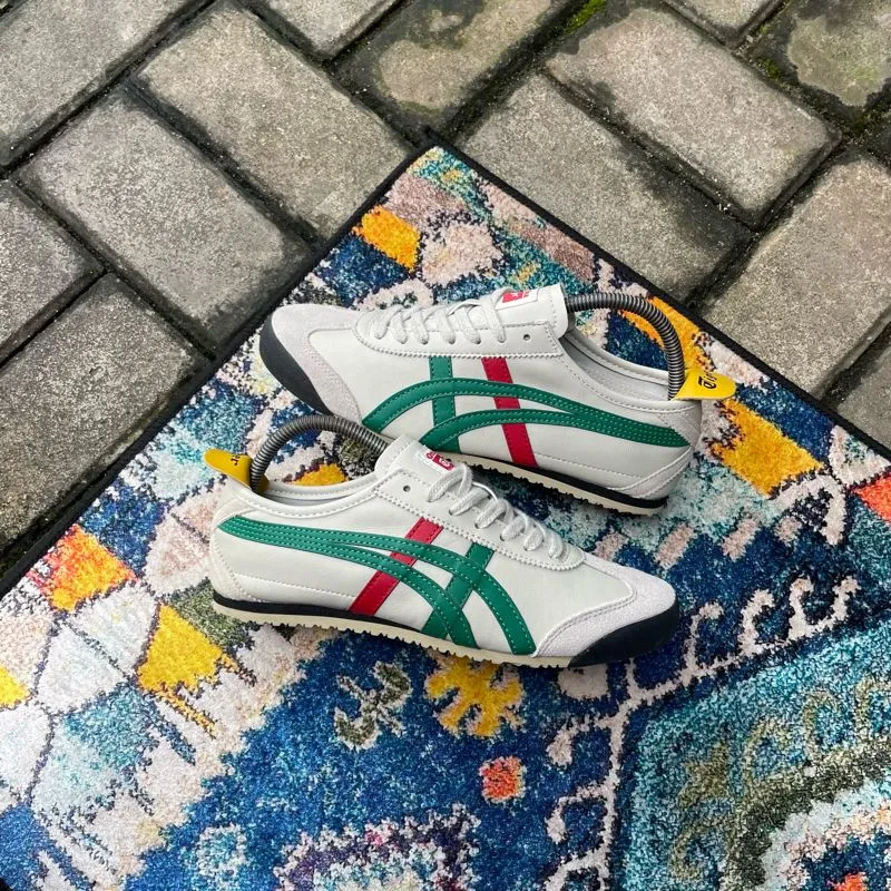 Onitsuka Tiger Streetwear Reworked Sneakers Wanita white green photo 1