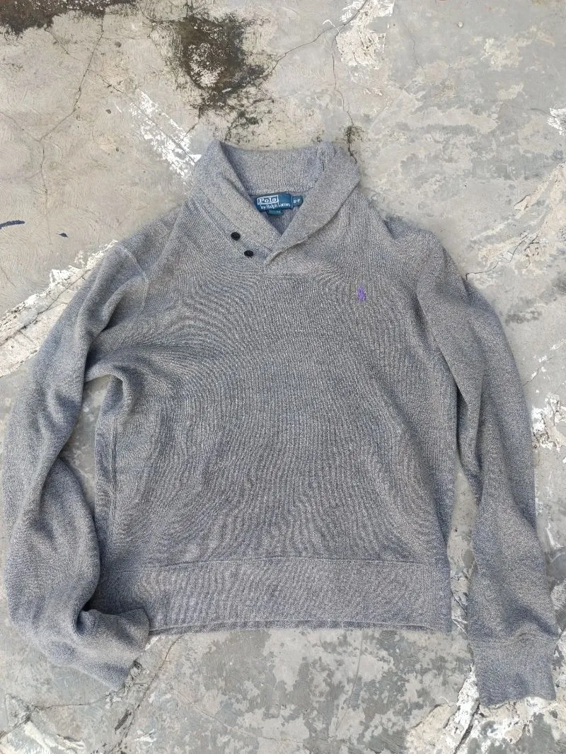 Polo Ralph Lauren Vintage Casual Sweatshirt Pria gray photo 1
