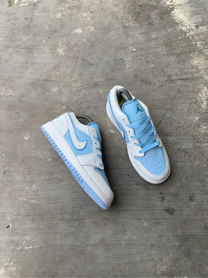 Nike Streetwear Casual Sneakers Wanita white blue photo 1