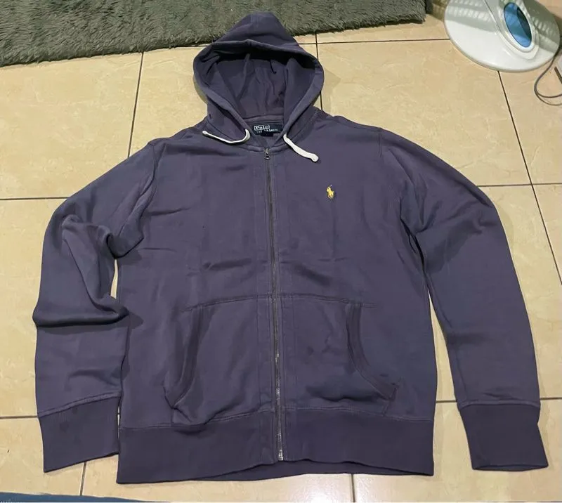 Polo Ralph Lauren Sportswear Casual Hoody Pria purple yellow photo 1